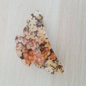 Vintage Floral Butterfly Hair Clip